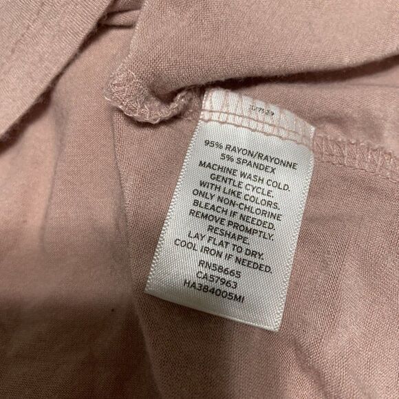 Halogen womens blush pink crew neck tank top medium - Picture 4 of 4